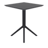 Siesta Sky Folding Table 60 Square - Black