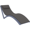 Siesta Slim Sun Lounger - Anthracite with Dark Grey Cushion and Pillow