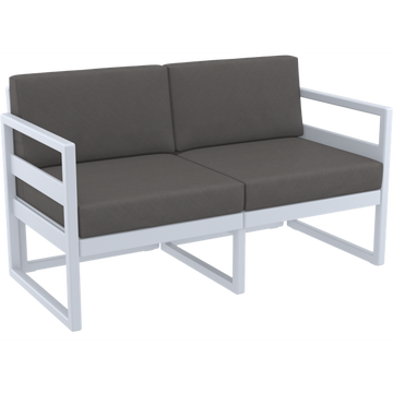 Silver Grey / Dark Grey Etisilk Cushion