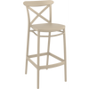 Siesta Cross Bar Stool 75cm (Dry Bar Height) - Taupe