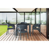 Siesta 5 Piece Table Setting with Panama Arm Chair