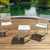 Siesta Ares Chair /Ocean Side Table 2 Seat Package - Black