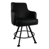 Francoise Gaming Stool / 4 Leg Round Base - Black Gloss