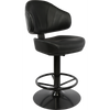 Bernard Gaming Stool Black Vinyl / 550DIA Disc Base Black Gloss + Trendler Swivel (Extended warranty)