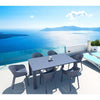 Siesta Vegas Medium Table/Sky Chair 6 Seat Package - Black