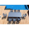 Siesta Vegas Medium Table/Artemis Arm Chair 8 Seat Package - Anthracite