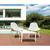 Siesta Sky Lounge/Sky Side Table 2 Seat Package - White