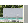 Siesta Sky Folding Bar Table 60/Cross Bar Stool 75cm (Dry Bar Height) 2 Seat Package - White