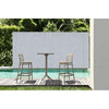 Siesta Sky Folding Bar Table 60/Cross Bar Stool 75cm (Dry Bar Height) 2 Seat Package - Taupe