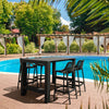 Siesta 5 Piece Outdoor Bar Table Setting with Air Bar Stools