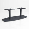 Contour Twin 1200mm Coffee Table Base - Black