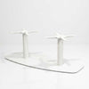 Contour Twin 1200mm Coffee Table Base - White