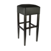 Durafurn Apollo Stool - Wenge H - Black Vinyl