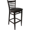 Durafurn Florence Barstool Chocolate - Black Vinyl Seat
