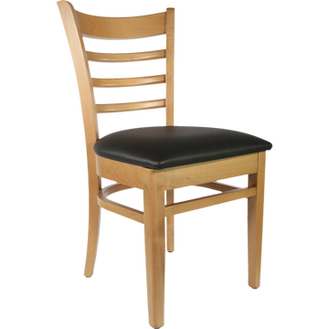 Natural / Black Vinyl Seat