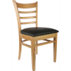 Durafurn Florence Chair - Natural - Black Vinyl Seat