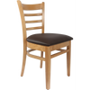 Durafurn Florence Chair - Natural - Chocolate Vinyl Seat