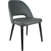 Durafurn Semifreddo Chair - Black Legs/Anthracite Vinyl