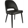 Durafurn Semifreddo Chair - Black Legs/Black Vinyl