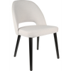 Durafurn Semifreddo Chair - Black Legs/ Light Grey Woven Fabric
