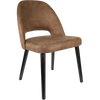 Durafurn Semifreddo Chair - Black Legs/Mocha Fabric