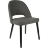 Durafurn Semifreddo Chair - Black Legs/Anthracite Woven Fabric