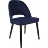 Durafurn Semifreddo Chair - Black Legs/Navy Woven Fabric