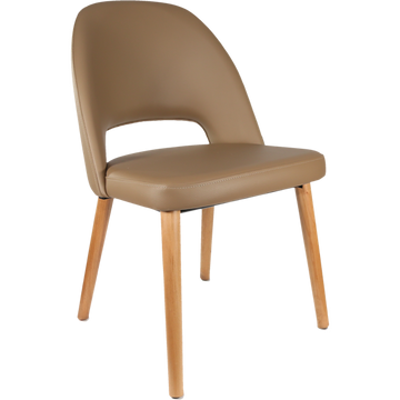 Taupe Vinyl / Trojan Oak