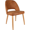 Durafurn Semifreddo Chair - Trojan Oak Legs/Tan Fabric