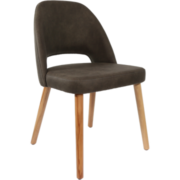 Charcoal Fabric / Trojan Oak