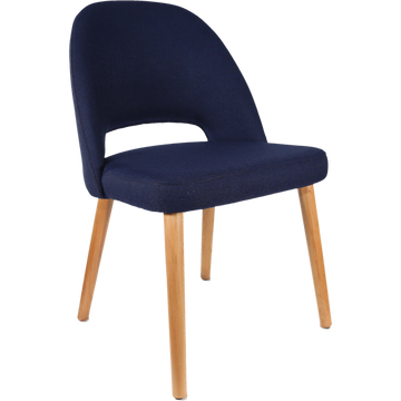 Navy Fabric / Trojan Oak