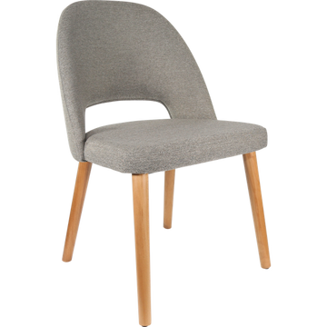 Taupe Fabric / Trojan Oak