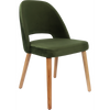 Durafurn Semifreddo Chair - Trojan Oak Legs/Avocado Velvet