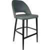 Durafurn Semifreddo Stool - Black Legs/Anthracite Vinyl
