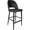 Durafurn Semifreddo Stool - Black Legs/Black Vinyl