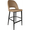 Durafurn Semifreddo Stool - Black Legs/Taupe Vinyl