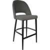 Durafurn Semifreddo Stool - Black Legs/Anthracite Woven Fabric