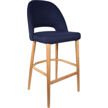 Navy Fabric / Trojan Oak