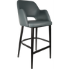 Durafurn Sorbet Stool - Black Legs/Anthracite Vinyl