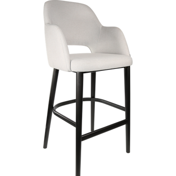 Light Grey Fabric / Black