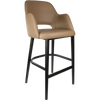 Durafurn Sorbet Stool - Black Legs/Taupe Vinyl