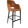 Durafurn Sorbet Stool - Black Legs/Tan Premium Vinyl