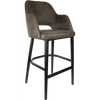 Durafurn Sorbet Stool - Black Legs/Charcoal Premium Vinyl