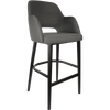 Durafurn Sorbet Stool - Black Legs/Anthracite Woven Fabric