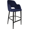Durafurn Sorbet Stool - Black Legs/Navy Woven Fabric