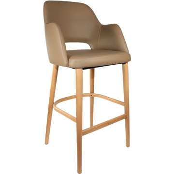 Taupe Vinyl / Trojan Oak