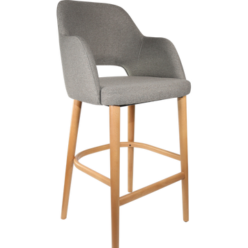 Taupe Fabric / Trojan Oak