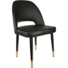 Durafurn Semifreddo Chair - Black Metal 450h Legs/Black Vinyl