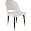 Durafurn Semifreddo Chair - Black Metal 450h Legs/Light Grey Woven Fabric