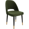 Durafurn Semifreddo Chair - Black Metal 450h Legs/Avocado Velvet
